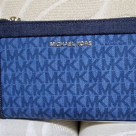 card holder wallet womens michael kors|michael kors denim wallet.